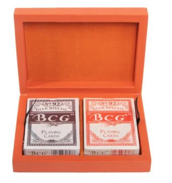 Emma Playing Card Box - Tangerine